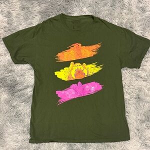 Masters of the Universe Green T Shirt He-Man Skeletor Grayskull Large